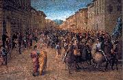 Francesco Granacci Entry of Charles VIII into Florence oil painting artist